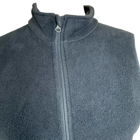 Port Authority  Women's Fleece Vest Size XXL Black Zip Front - Picture 2 of 14